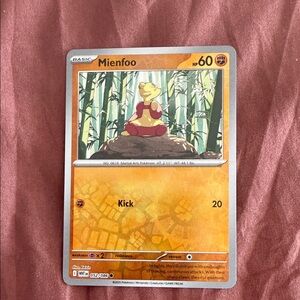 Mienfoo Pokémon Trading Card